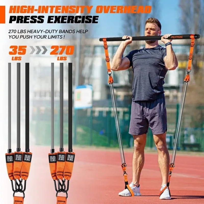 Zestaw do Pilatesa z drążkiem  – Pilates Bar Kit With Resistance Bands recenzja i cena